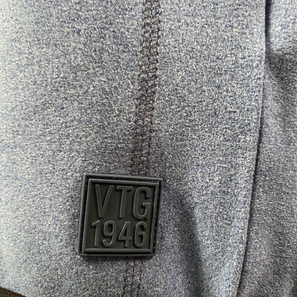 VTG 1946 Blue Stretch 1/4 Zip Jacket Size Small NWT - Picture 4 of 10